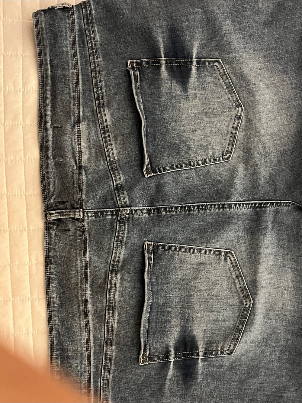 NYDJ Wide-Leg Crop Blue Jeans w/Sanding & Whiskering - Picture 6 of 7